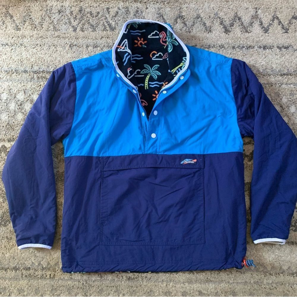 Chubbies Reversible Quarter Zip Pullover Medium - Picture 2 of 9